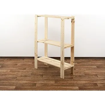 Dílenský regál Dřevěný regál MAXI 3L 115x80x30 - borovice