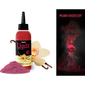 Návnadové aroma Delphin Fluo dip D SNAX LiquiX /100ml Scopex - Vanilka