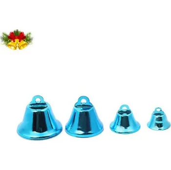 Zvoneček 11 mm, kov, modrý - zvonivý