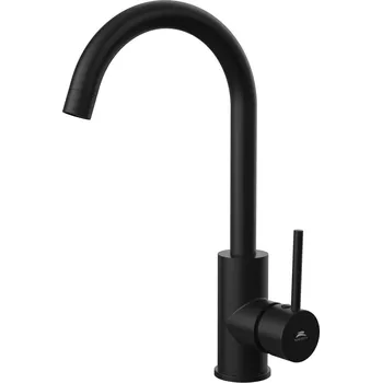 Vodovodní baterie Rubineta Axe 33 Dřezová stojánková baterie, černá, OLBAAXE33SBK