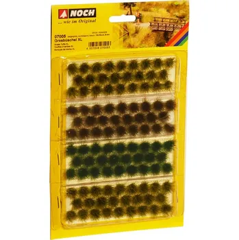 Modelová železnice Travní trsy 9 mm mix barev XL balení - Noch 07005