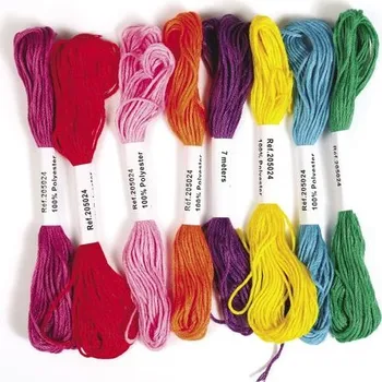 kreativní sada Graine Creative Sada vyšívacích přízí 100% PES 8ks mexické barvy