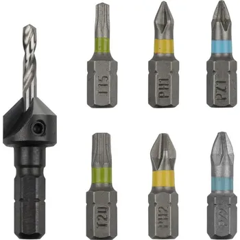 Bit Wolfcraft Wolfcraft Flipbit sada pro dřevo 7-dílná 3085000