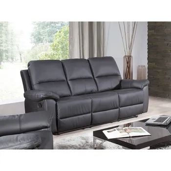 Pohovka Kožená pohovka s funkcí relax TRIPOLIS