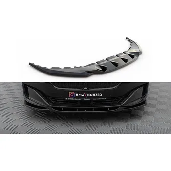 Karosérie Spojler pod nárazník lipa V.2 BMW 7 G11 Facelift černý leský plast