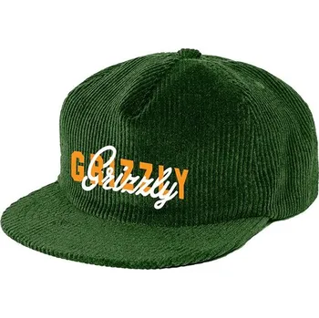 Kšiltovka GRIZZLY kšiltovka - No Substitute Corduroy Strapback Hat (FGR)