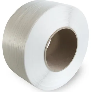 Obalový materiál PP vázací páska, 12 x 0,63 mm x 3000 m, barva bílá