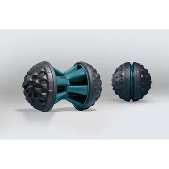 Masáž DECATHLON Masážní míček 2v1 jednoduchý a dvojitý MODRÁ|ČERNÁ