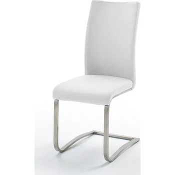 Jídelní židle Jídelní židle z pravé kůže ARCO 2 barva bílá