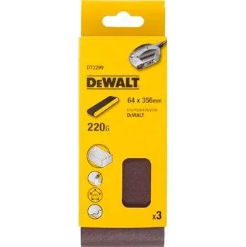 Brusný papír DeWALT DT3299 Víceúčelový brusný pás (64 x 356 mm) (zrnitost 220) 3ks