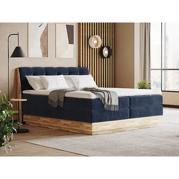 Postel Postel boxspring s úložným prostorem MELISSA dub masiv plocha spaní 180x200