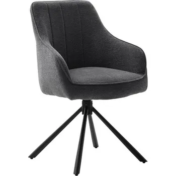 Jídelní židle Jídelní otočná židle KASAMA s područkami antracit