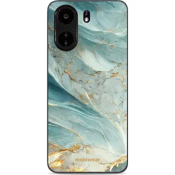 Pouzdro na mobilní telefon Lesklý kryt Mobiwear Glossy - Xiaomi Redmi 13C - G022G Zelenkavý a zlatavý mramor (Prémiové lesklé pouzdro, obal, kryt Mobiwear Glossy na mobil Xiaomi Redmi 13C - G022G Zelenkavý a zlatavý mramor, materiál Plast + TPU silikon - krytí po všech stranách,)