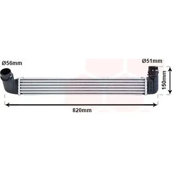 Motor automobilu Chladič turba VAN WEZEL 43004461