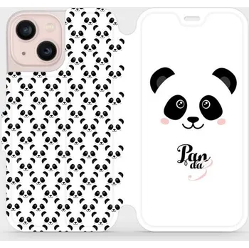 Pouzdro na mobilní telefon Flipové pouzdro Mobiwear na mobil Apple iPhone 13 Mini - M030P Panda Amálka - VÝPRODEJ (Parádní flip obal, kryt, pouzdro Mobiwear na mobilní telefon Apple iPhone 13 Mini s motivem M030P Panda Amálka)