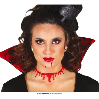 Karnevalový doplněk Fiestas Guirca Imitace podříznutého krku