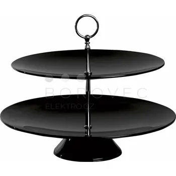 OEM etažer 2 patra - černá