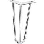 Industrid Nábytková nožička HAIRPIN MINI / Lesklý chróm 175 mm