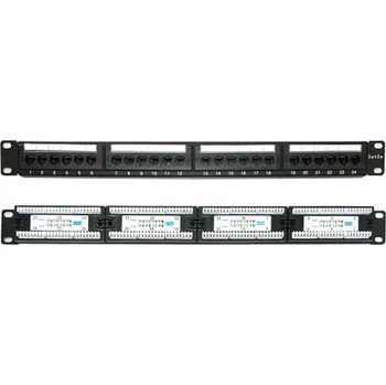 Patch panel XtendLan Patch panel 19", 24 portů, Cat5e PP19-24C5EU2
