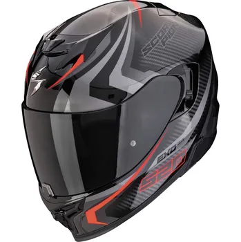 Helma na motorku SCORPION přilba EXO-520 EVO AIR Terra black/silver/red - XS