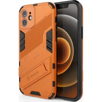Pouzdro na mobilní telefon Odolný ochranný kryt se stojánkem pro iPhone 12 - oranžový