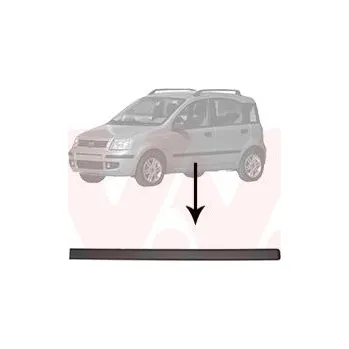 Lišta karosérie Ozdobná / ochranná lišta, dveře VAN WEZEL 1709423