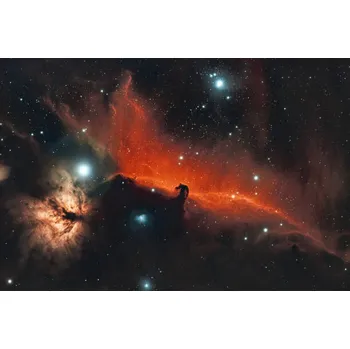 Plakát Plakát, Obraz - Horsehead and Flame nebula, James Yu