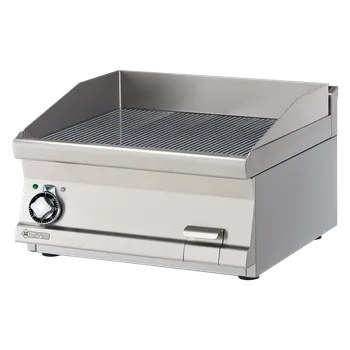 Grilovací deska 60x45 elektrická rýhovaná bez podestavby 400 V | RM - FTRT-66ET