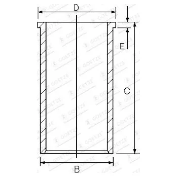 Válec motoru Vložený válec FEDERAL MOGUL 14-020421-00