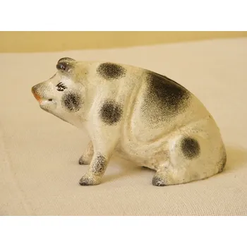 Pokladnička LITINOVÁ KASIČKA - PRASÁTKO SEDÍCÍ