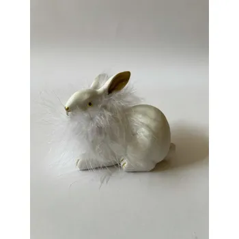 Velikonoční dekorace ZAJÍC S PEŘÍM