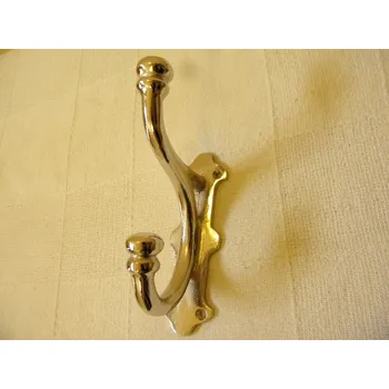 Věšák KOVOVÝ NÁSTĚNNÝ VĚŠÁK - CHROM 15,5 cm