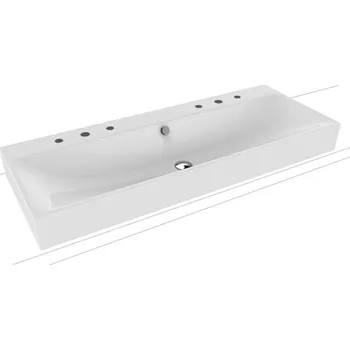 Umyvadlo Kaldewei Silenio umyvadlo 120x46 cm obdélníkový na pult bílá 906406053001