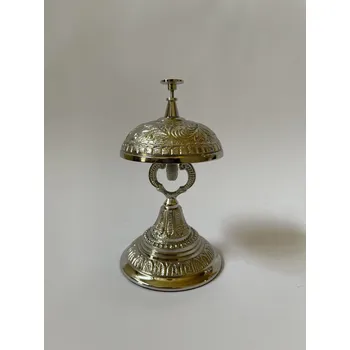 RECEPČNÍ PULTOVÝ ZVONEK ORNAMENT - KOV