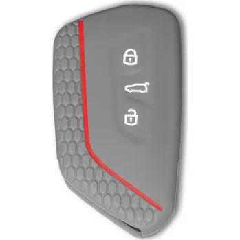Obal na klíč, kryt klíče Volkswagen ID.4 (od roku 2020>) silikonový, tmavě šedý