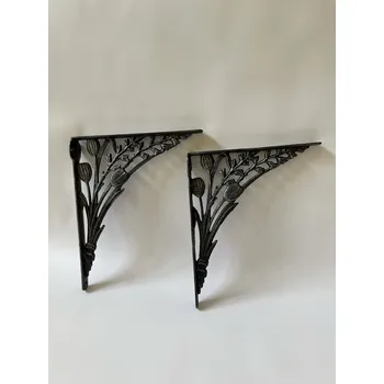 PÁROVÉ KOVOVÉ POLICOVÉ NÁSTĚNNÉ KONZOLE 1