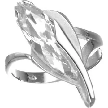 Prsten Argento 71062 Stříbrný prsten - čirý zirkon ve tvaru zrnka | Velikost prstenu: 52mm