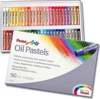 Pentel Pentel, PHN4-50, olejové pastely, 50 ks