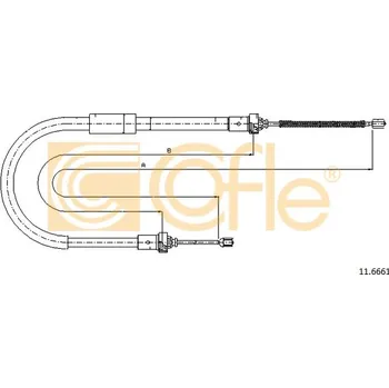 Lanko parkovací brzdy COFLE Tažné lanko, parkovací brzda 116661