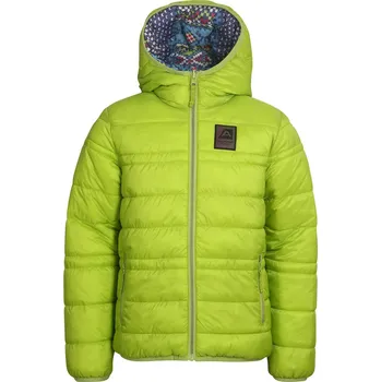 Dívčí bunda Dětská oboustranná bunda Alpine Pro MICHRO - zelená / 152/158
