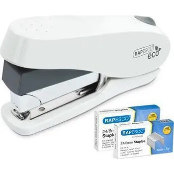Sešívačka "ECO Luna Less Effort", bílá, 24/6, 26/6, 26/8, 50 listů, plast, RAPESCO