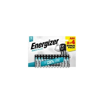 Článková baterie Energizer LR03/12 Max Plus AAA 8+4 zdarma