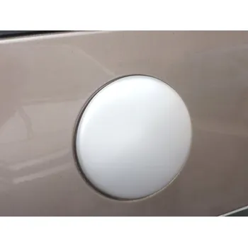 Tuning Kryt emblému přední/zadní, stříbrný matný - Škoda Superb II. (Kryt emblému pro Škoda Superb I. 2002-2008 / Superb II. 2008-2013)