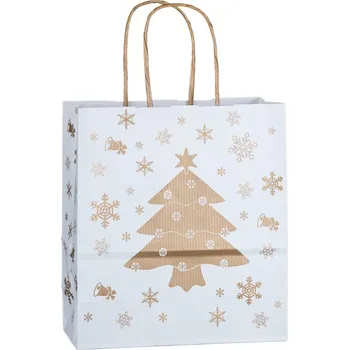 Dárková taška Papírová taška VÁNOCE 18x8x20cm 1ks