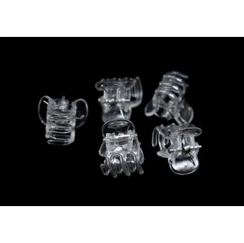 Průsvitné skřípečky na vlasy 5 ks (Skřipec na vlasy)