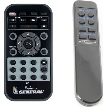 Dálkový ovladač Musical Fidelity CD1 - dálkový ovladač duplikát