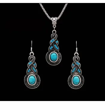 Souprava šperků Sada šperků tyrkysový pletenec (Sada šperků)