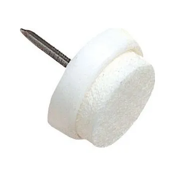 Podložka pod nábytek ochrana podlah filcová s hřebíčkem do nábytku 22mm BÍ (8ks) blistr