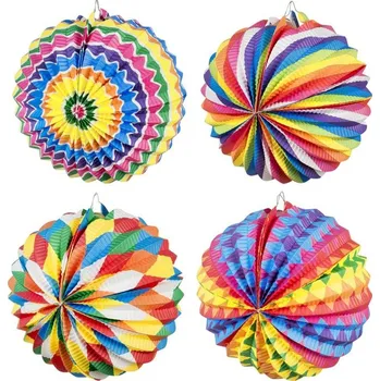 Party dekorace Lampion koule barevný 22 cm