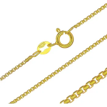 Řetízek Argento 15365 Pozlacený stříbrný řetízek - vzor Catena, tloušťka 1,3 mm | Délka: 38cm